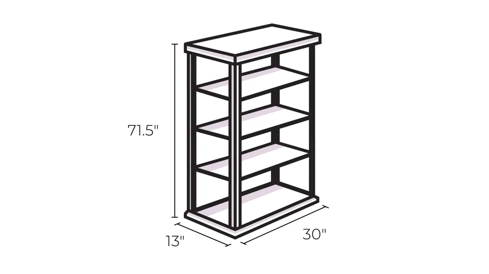 Milligan Lighted Gallery Curio Cabinet Dimensions