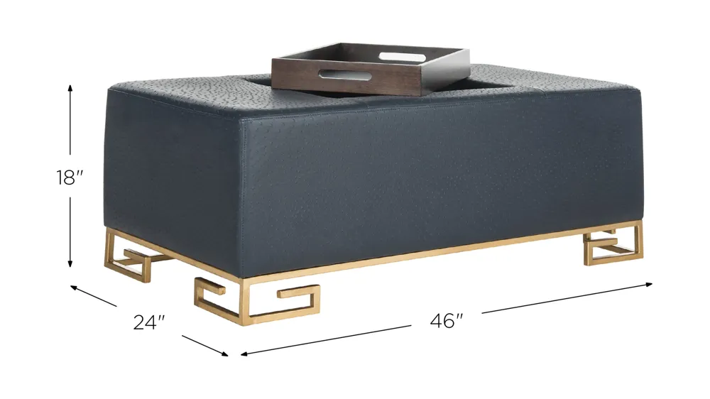 Vanessa Tray Ottoman Dimensions