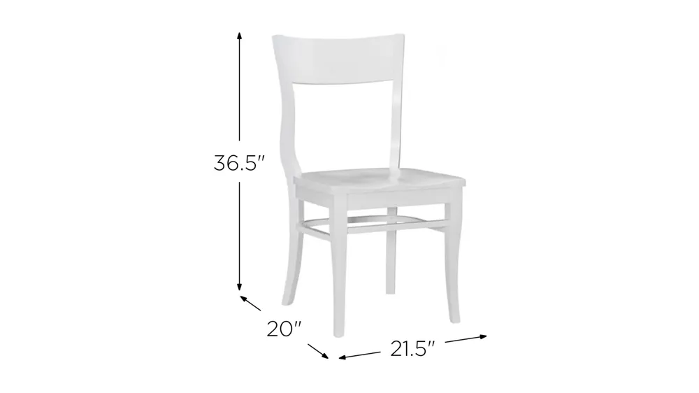 Chandler Dining Chair - Set of 2 Dimensions