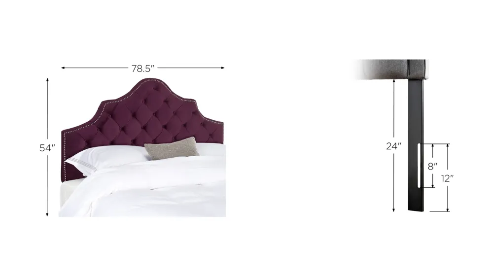 Arebelle Upholstered Headboard Dimensions