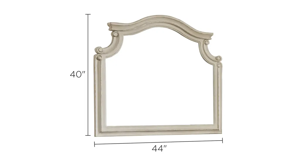 Libbie Bedroom Dresser Mirror Dimensions