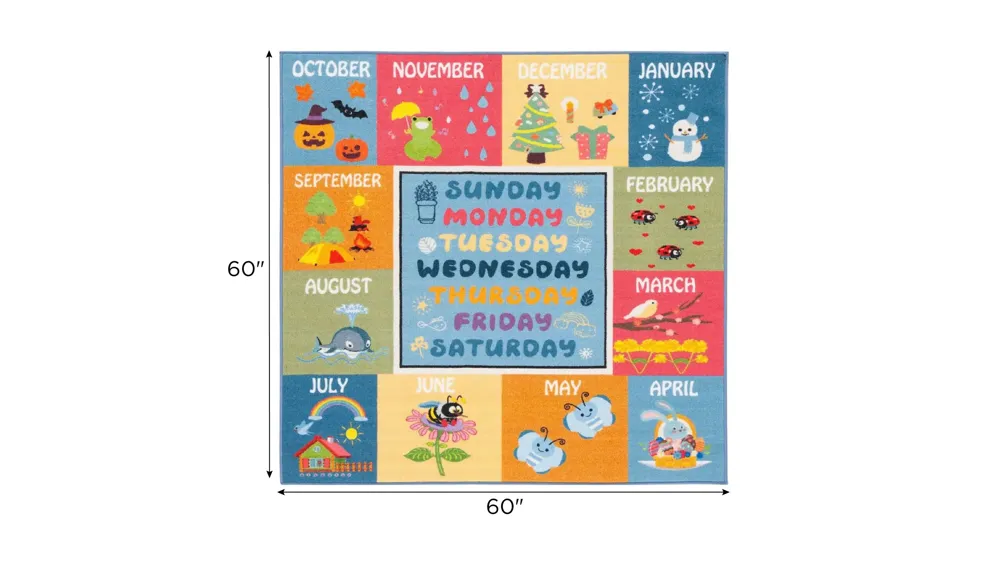 Oneonta Kids' Playhouse Rug Dimensions