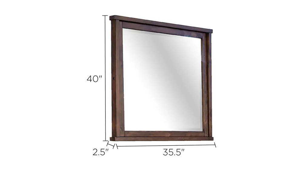Sun Valley Bedroom Dresser Mirror Dimensions