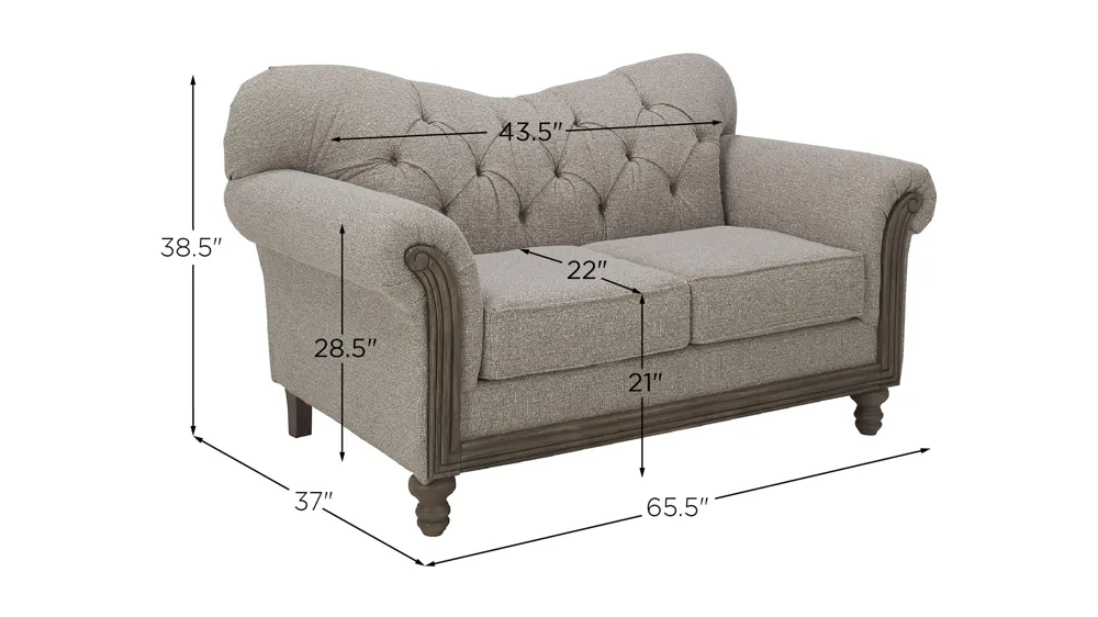 Torrey Loveseat Dimensions