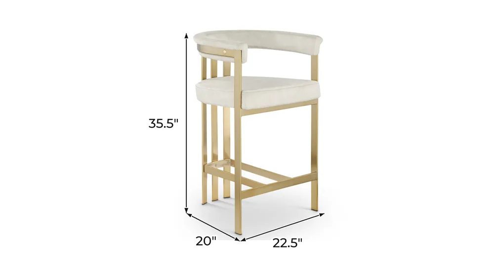 Marcello Counter Stool - Set of 2 Dimensions