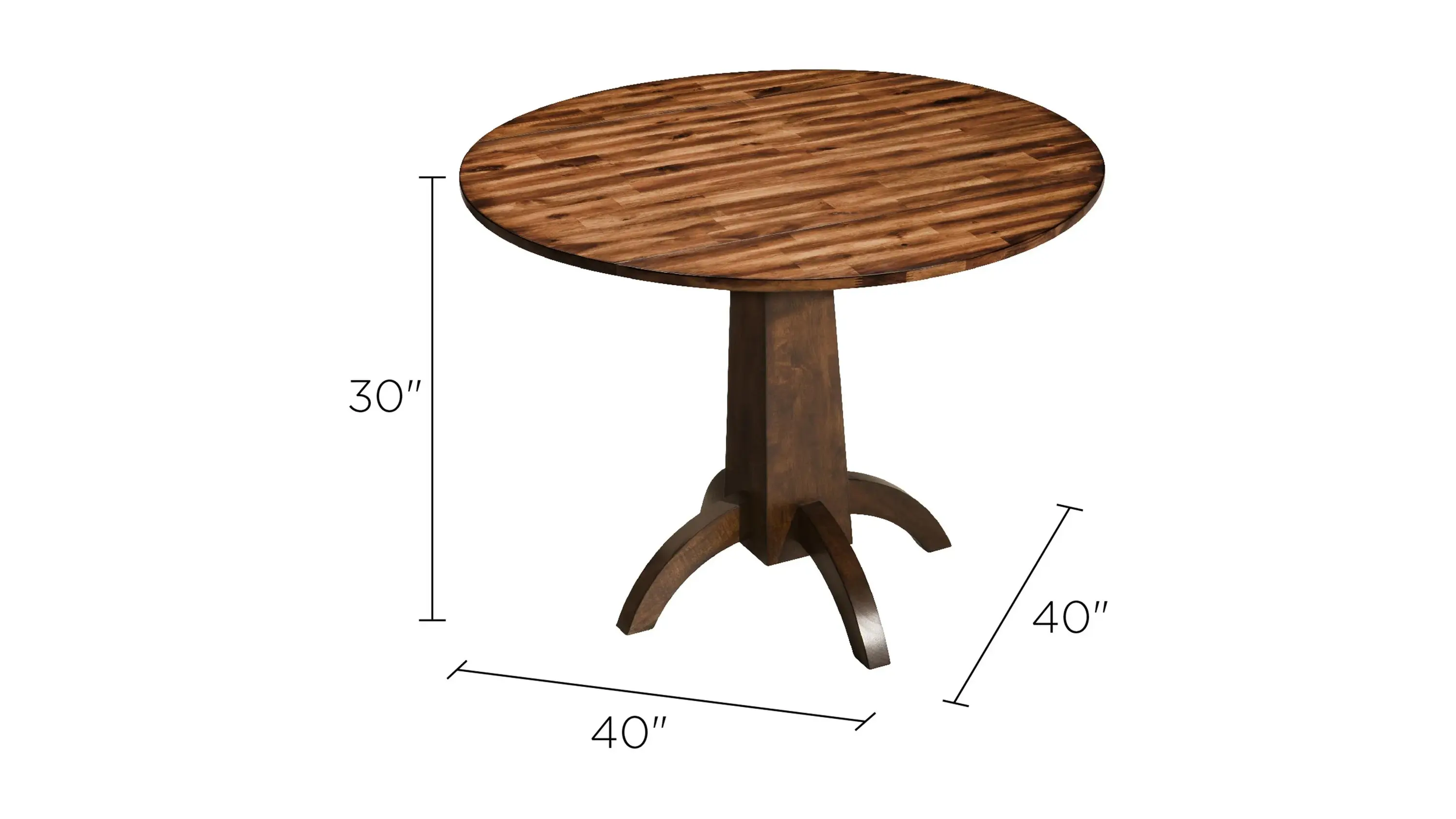 Nevada Drop-Leaf Dining Table - Thumbnail 4