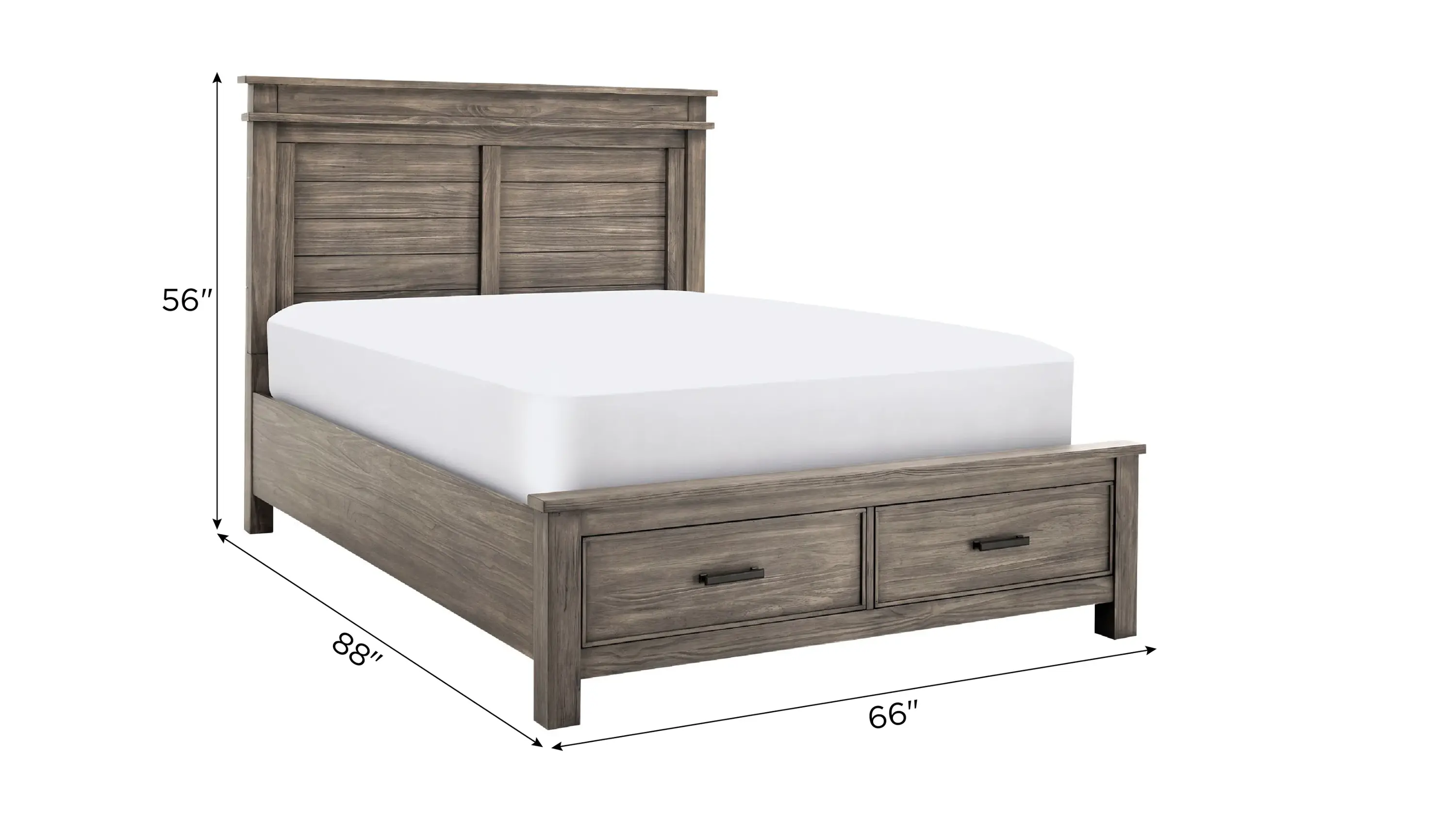 A AMERICA Hempstead Platform Storage Bed - Thumbnail 3