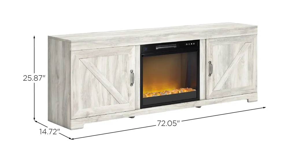 Bellaby TV Stand & Electric Fireplace Dimensions