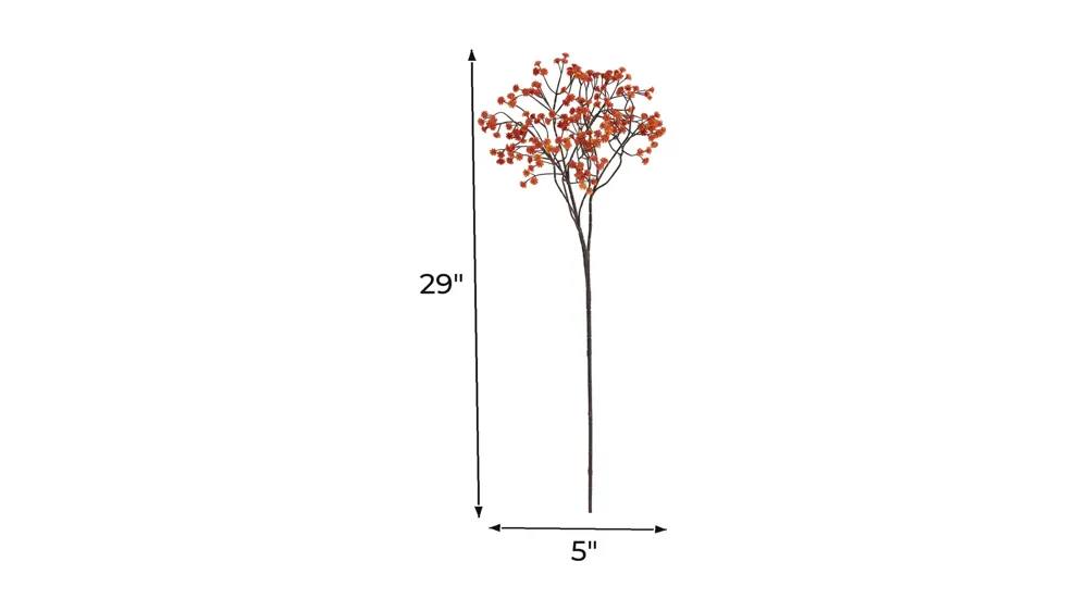 29in. Gypsophila Artificial Flower (Set of 12) Dimensions