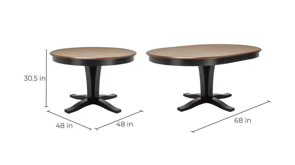Gourmet IV Dining Table Dimensions
