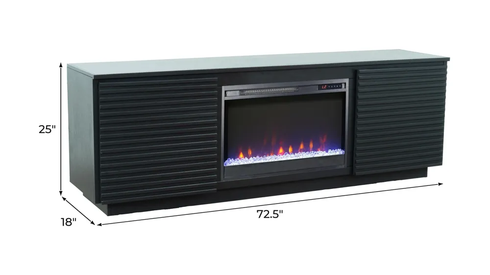 Stardust Fireplace Console Dimensions