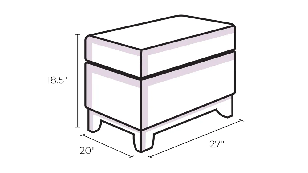 Exton Ottoman Dimensions