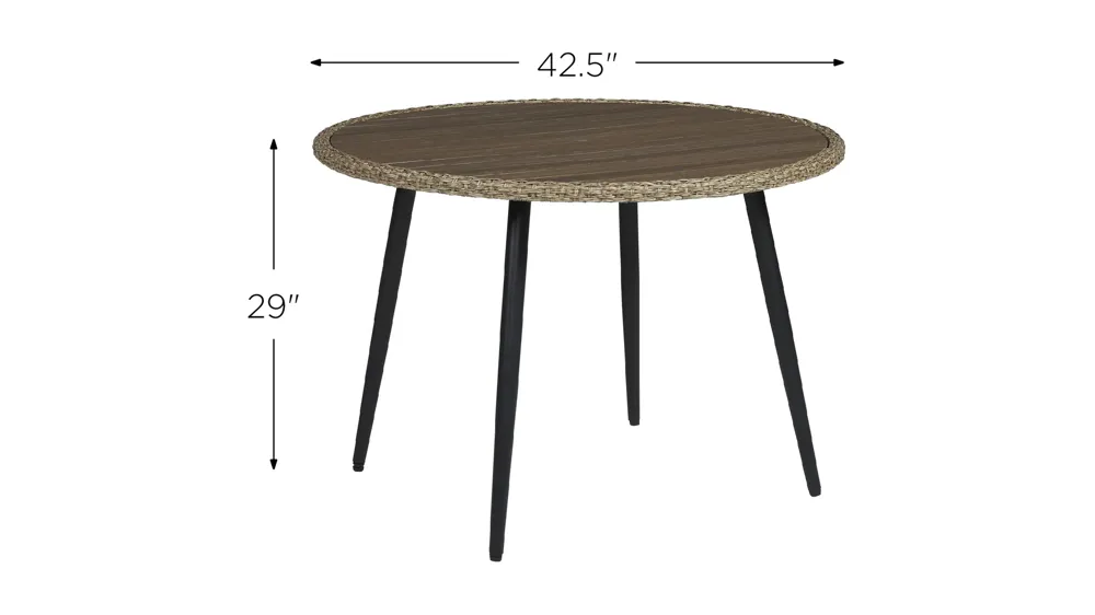 Amaris Outdoor Dining Table Dimensions