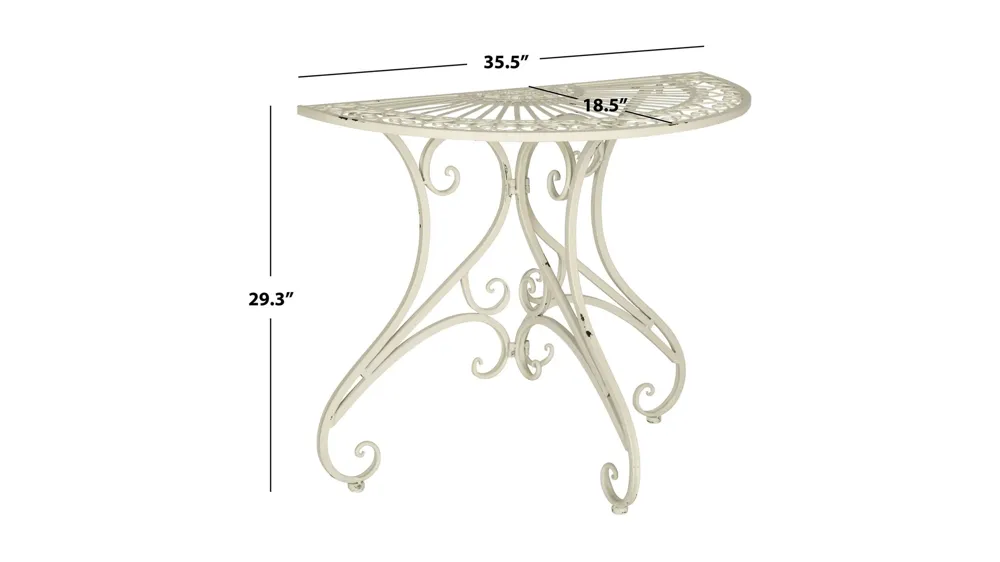 Halleck Accent Table Dimensions