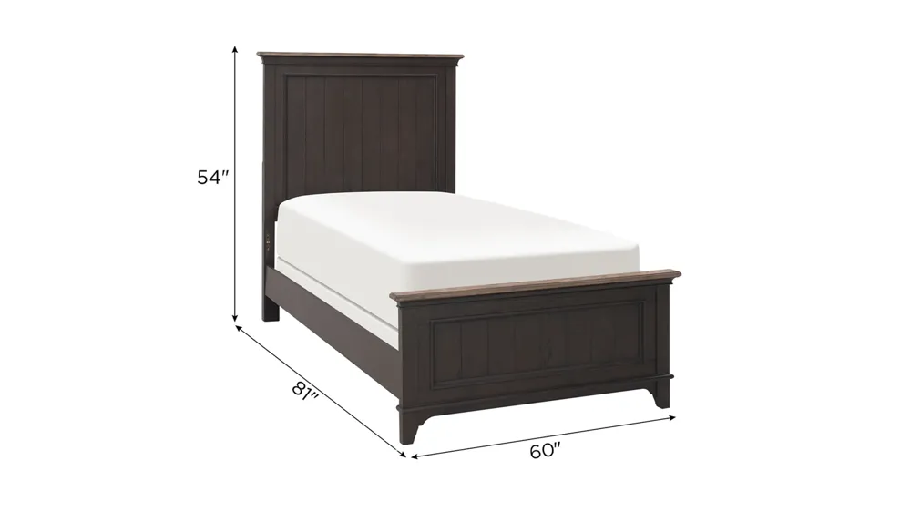 Dakota Panel Bed Dimensions