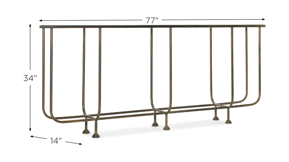 Commerce & Market Kiara Rectangle Sofa Console Base Dimensions