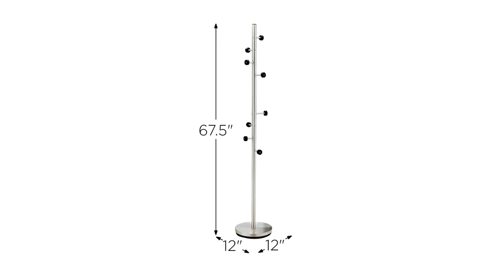 Swizzle Coat Rack Dimensions