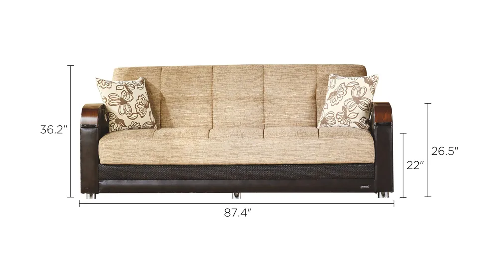Kylian Sleeper Sofa Dimensions