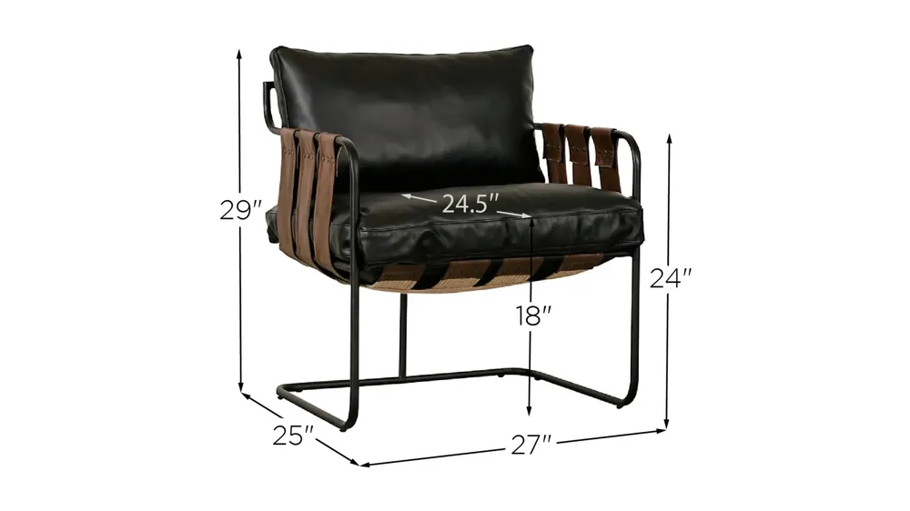 Toluca Accent Chair Dimensions