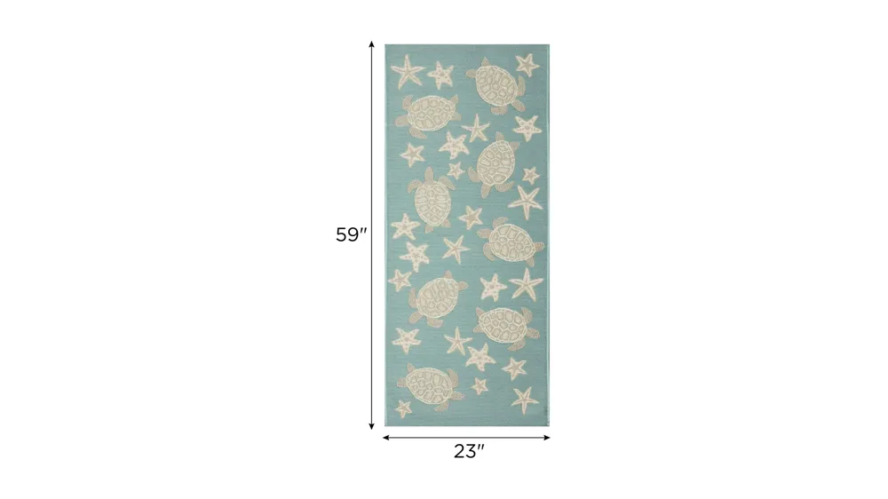 Esencia Turtle And Stars Indoor/Outdoor Mat Dimensions