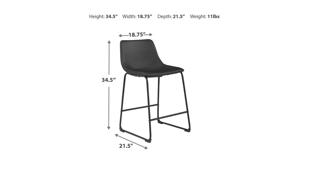 Axel Counter Height Stool Dimensions
