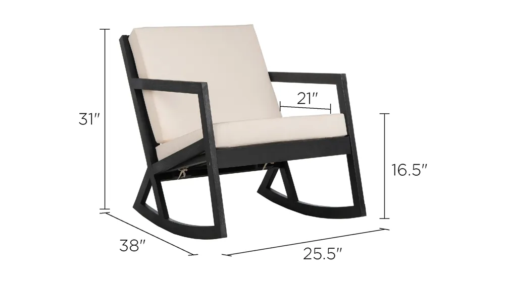 Vernon Outdoor Rocking Chair Dimensions