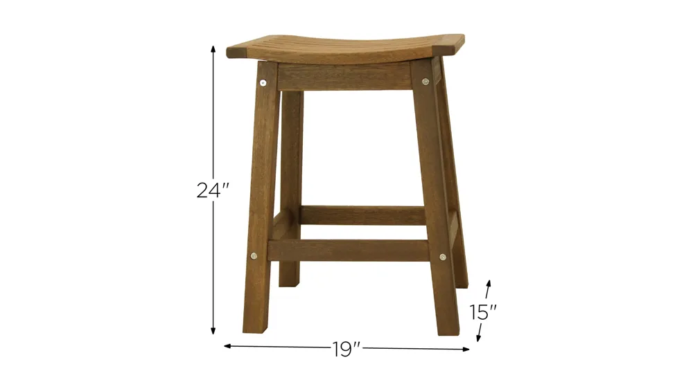 Biddle Outdoor Counter Height Stool - Set of 2 Dimensions