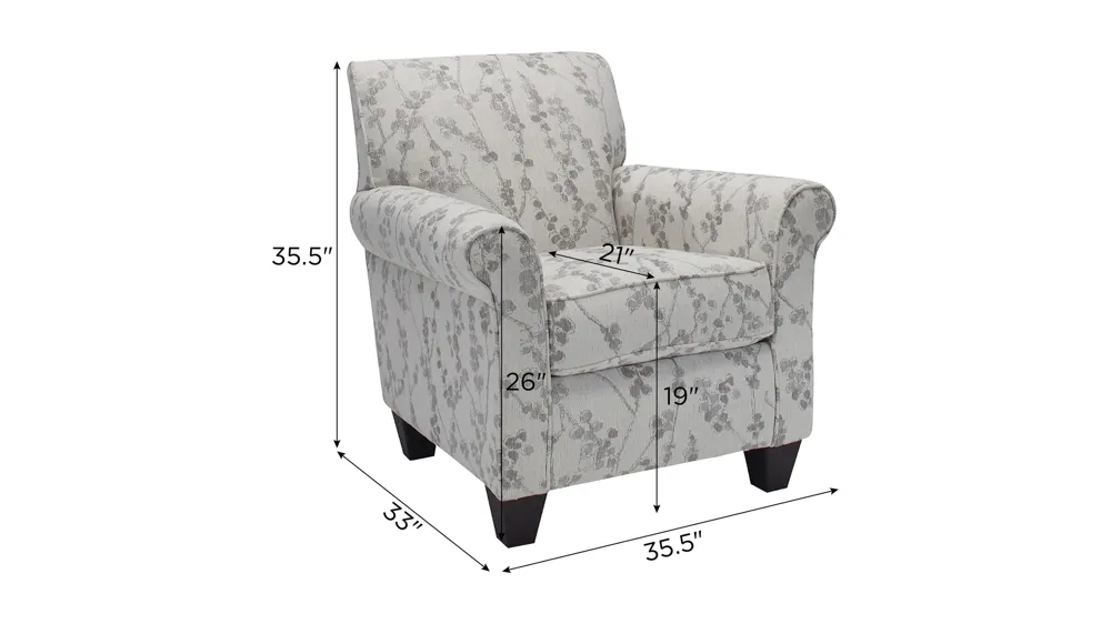 Suzanne Accent Chair Dimensions