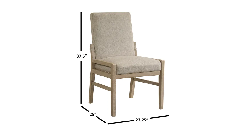 Nash Upholstered Side Chair- Set of 2 Dimensions