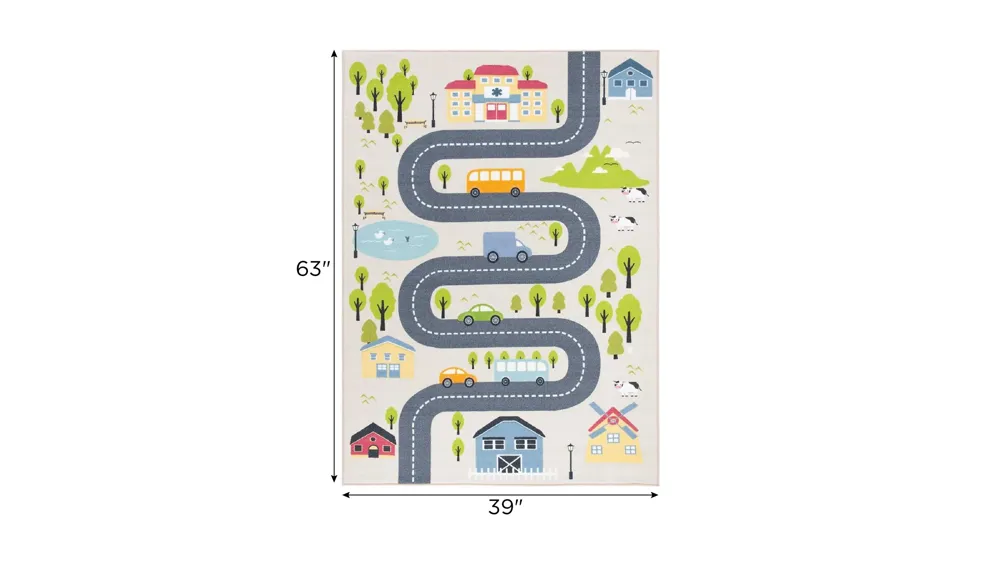 Vestal Kids' Playhouse Rug Dimensions