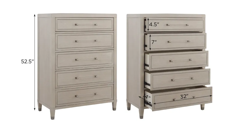 Francesca Chest Dimensions