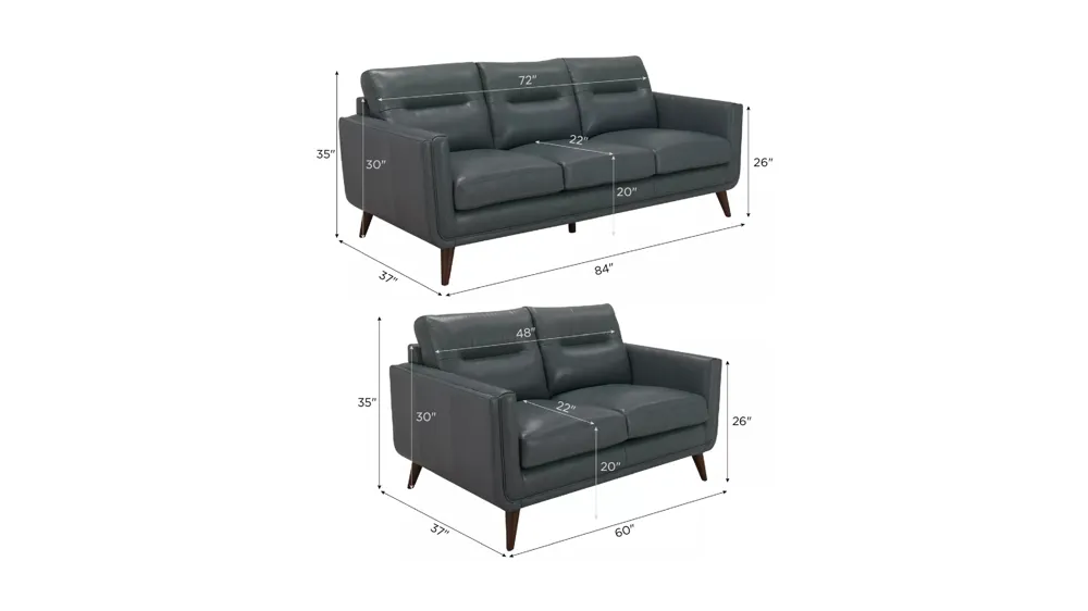 Bleeker Street Living Room Set Dimensions