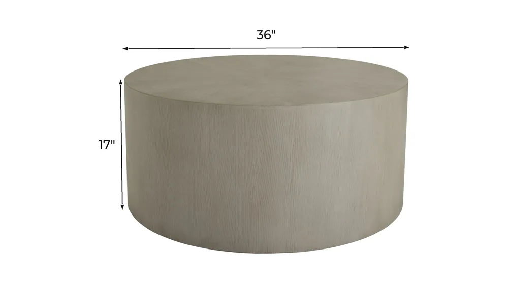 Elton Coffee Table w/ Casters Dimensions