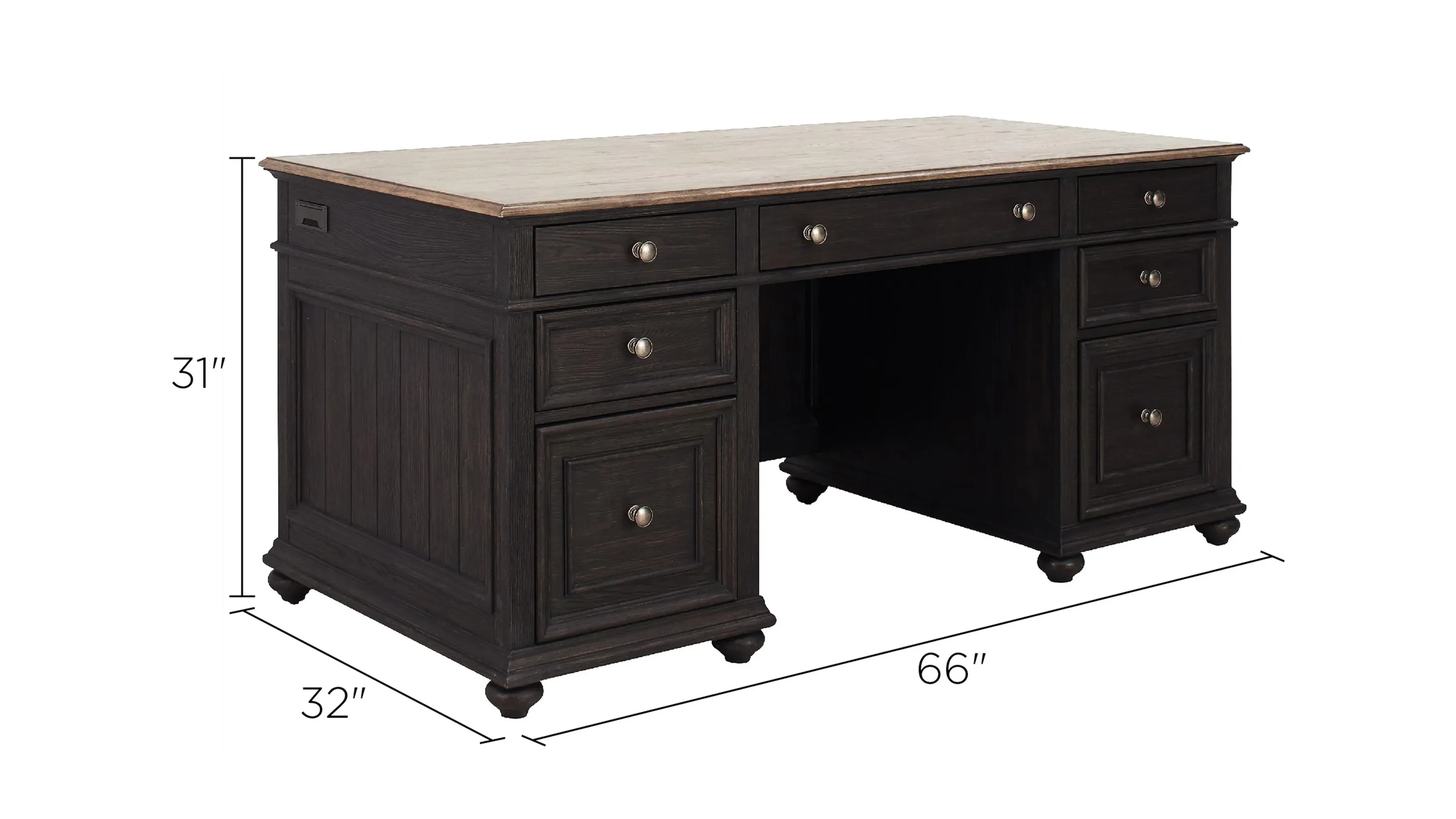 Verona Executive Desk | Raymour \u0026 Flanigan | Raymour \u0026 Flanigan, image size:3000x1688
