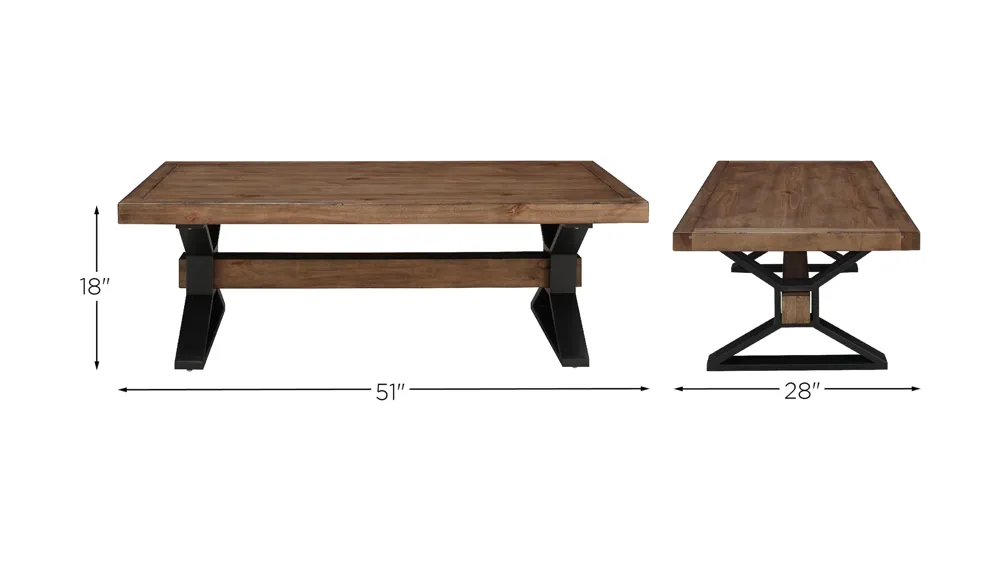 Bay Ridge Cocktail Table Dimensions