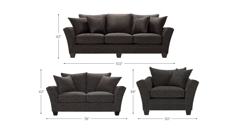 Briarwood Living Room Set Dimensions