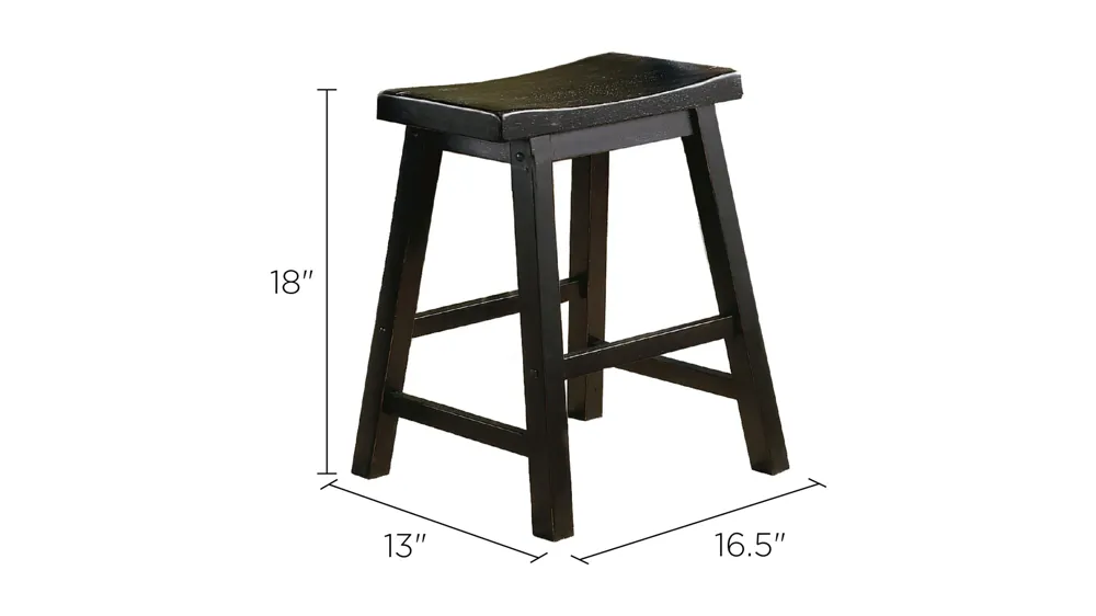 Goya Standard-Height Dining Stool - Set of 2 Dimensions