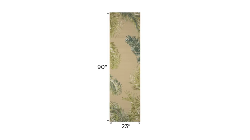 Marina Palm Border Indoor/Outdoor Area Rug Dimensions