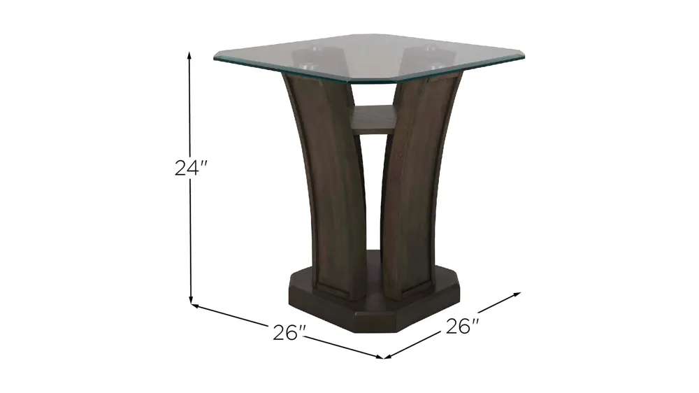Tanny End Table Dimensions