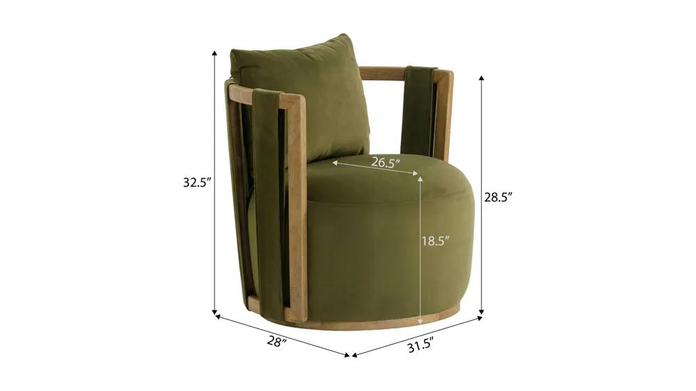 Paolo Swivel Chair Dimensions