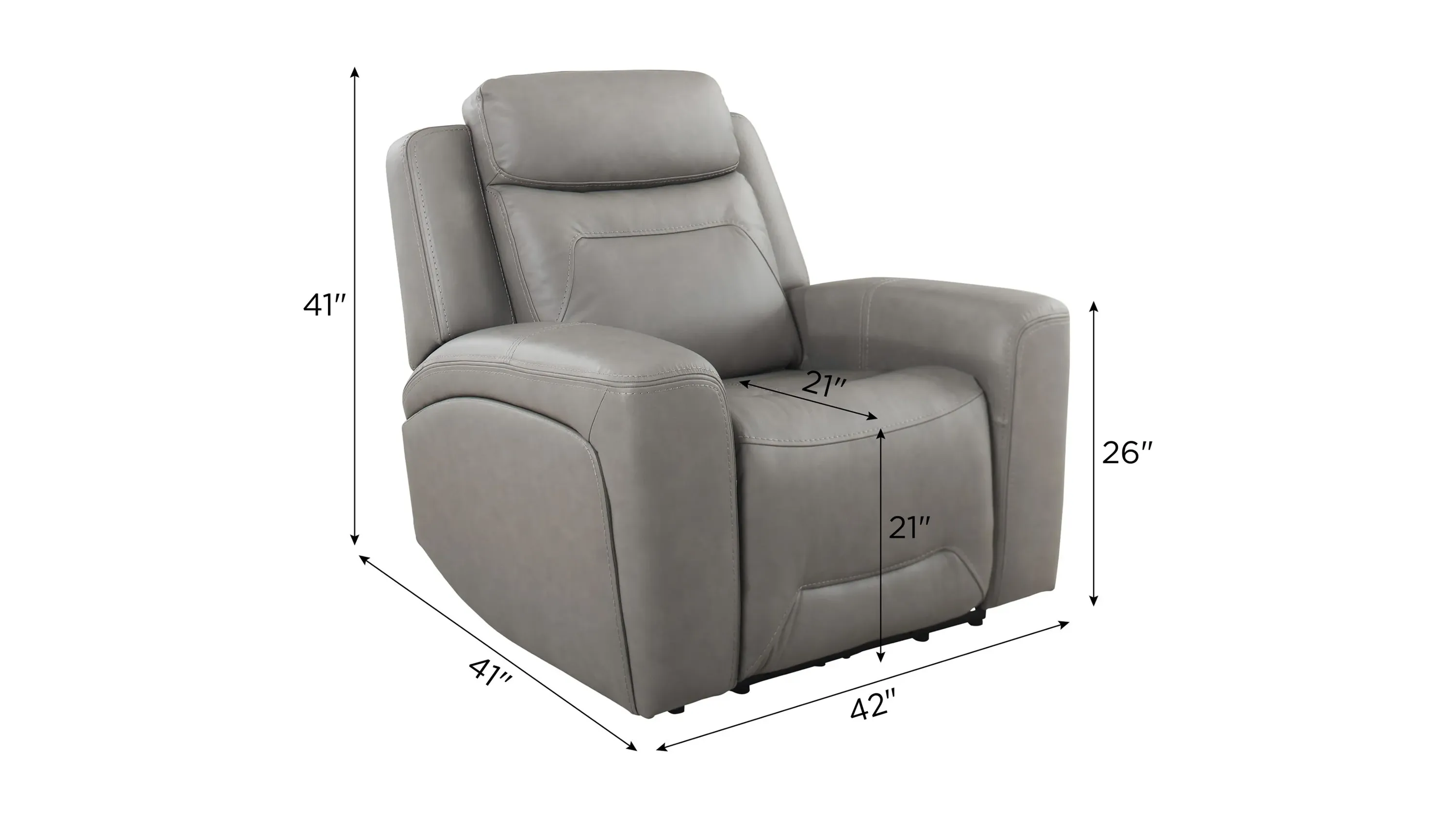 Morgenthal Triple Power Recliner w/ Heat & Massage | Raymour