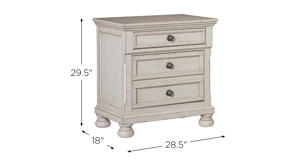 Donegan Nightstand w/ Hidden Drawer Dimensions