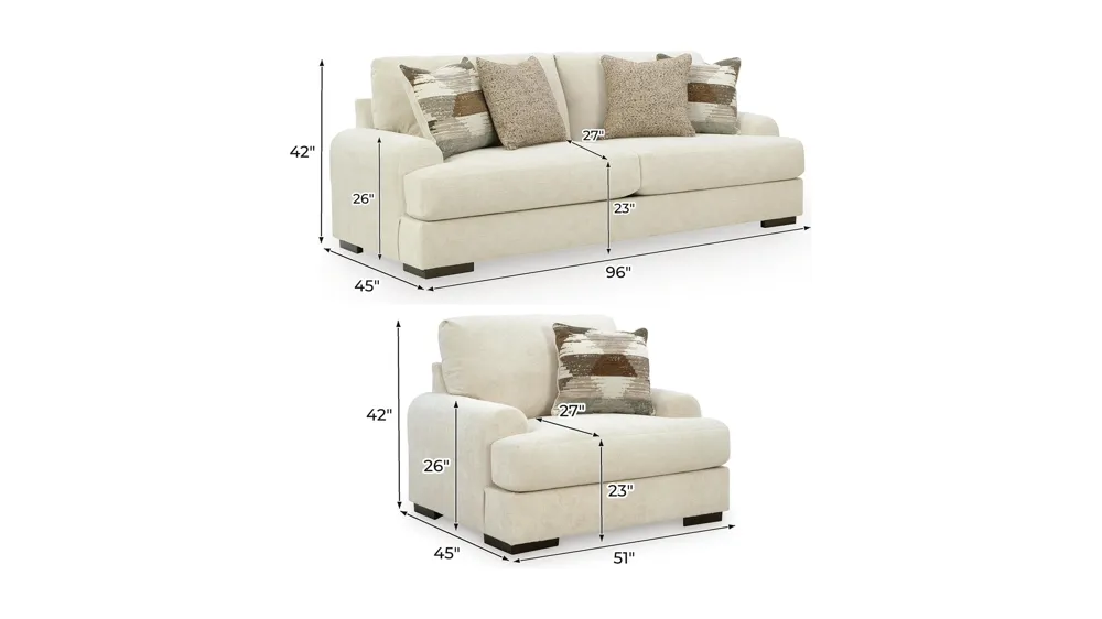 Nolenburg Living Room Set Dimensions