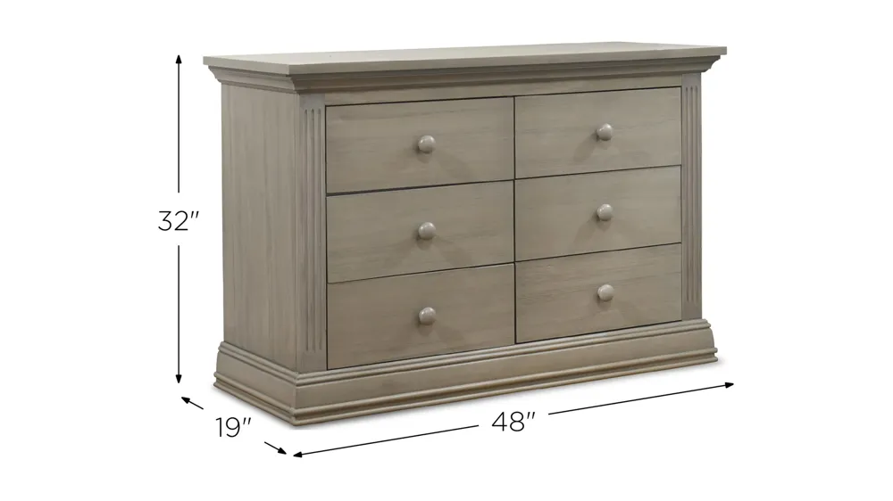 Paxton Double Dresser Dimensions