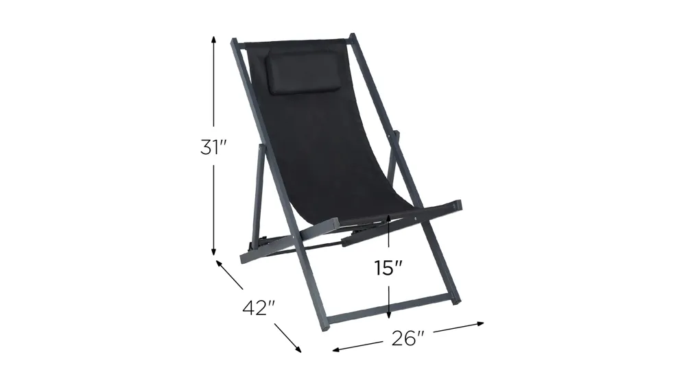 Camlin Patio Chairs Set of 2 Dimensions