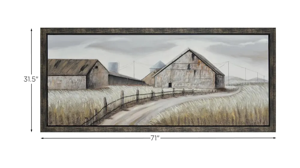 Dusty Road Wall Art Dimensions