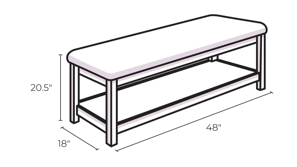 Everlynn Bench Dimensions