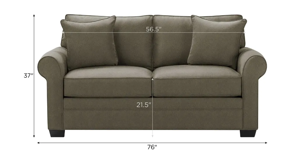 Wellsley Loveseat Dimensions