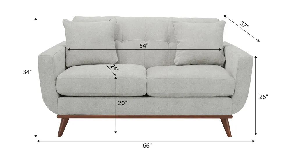 Milo Loveseat Dimensions
