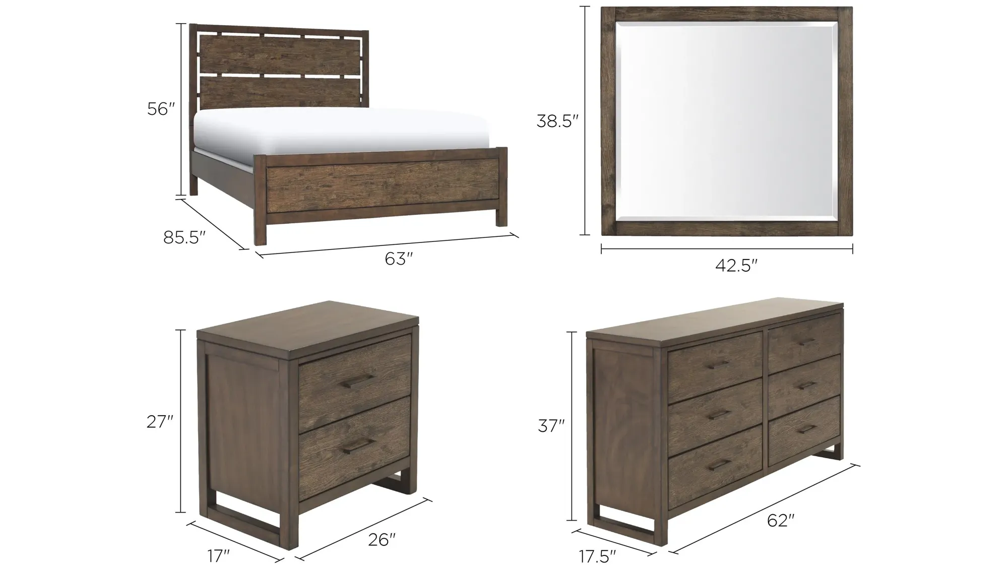 mahiron✿¨̮ Mariana 4-pc. Bedroom Set | Raymour & Flanigan